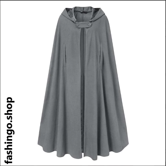 Batwing Style Winter Long Hooded Fleece Upper.