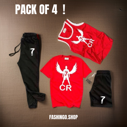 Pack Of 4 Red Falcon Tracksuit Deal.