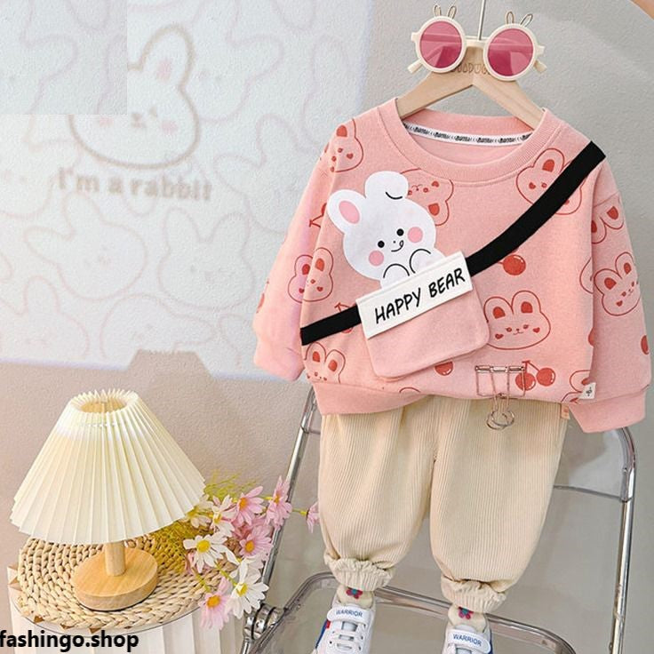 Cute Bear Tracksuit For Kids.
