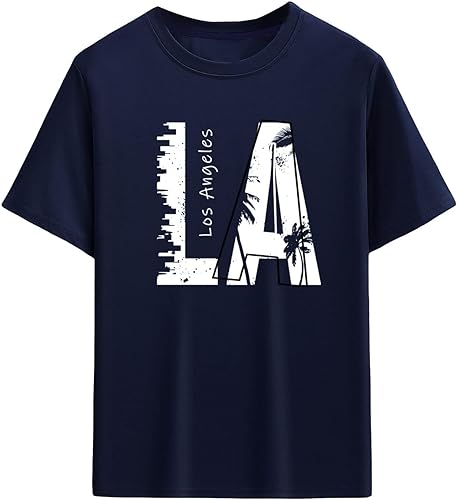 LA Latest Blue Graphic Tee.