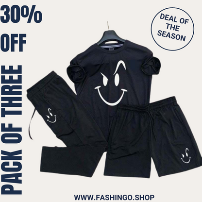 Pack Of Three Stylish Smile Tracksuit.