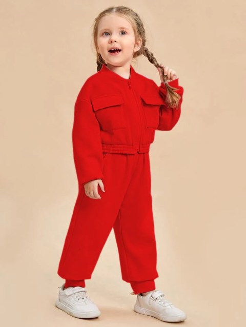 Kids Zipper Style Winter Fleece 2pc Tracksuit.