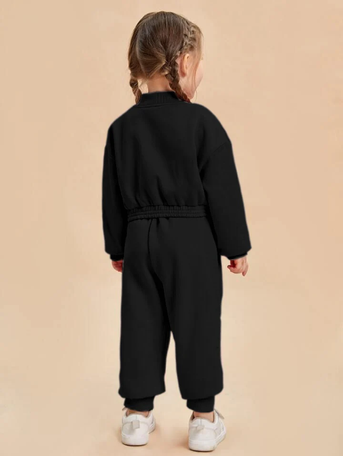 Kids Zipper Style Winter Fleece 2pc Tracksuit.