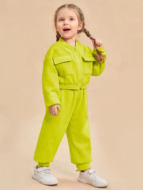 Kids Zipper Style Winter Fleece 2pc Tracksuit.