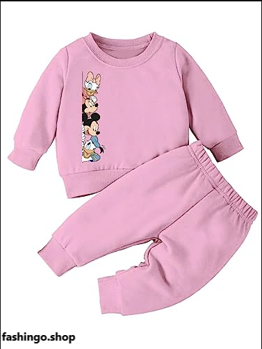 Pink Winter Mickey Kids 2pc.