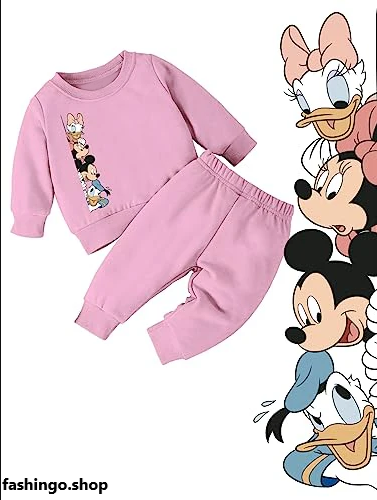 Pink Winter Mickey Kids 2pc.