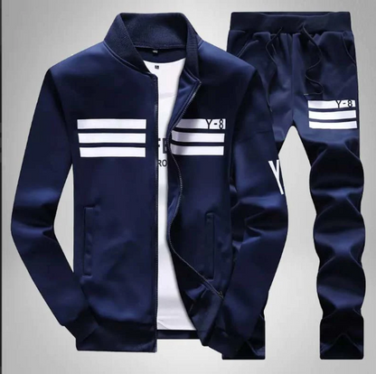 Y8 Premium Stripe High Quality 2-Piece Winter Tracksuit.