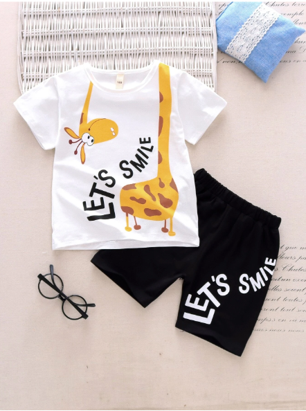 Lets Smile Giraffe Kids Summers 2pc.