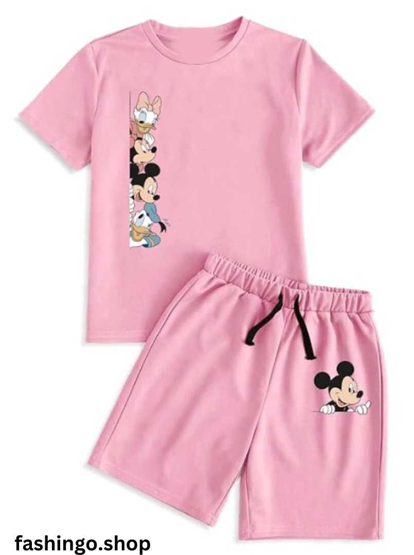 Pink Mickey Kids Summers 2pc.