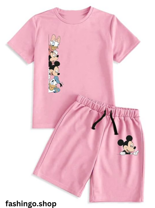 Pink Mickey Kids Summers 2pc.