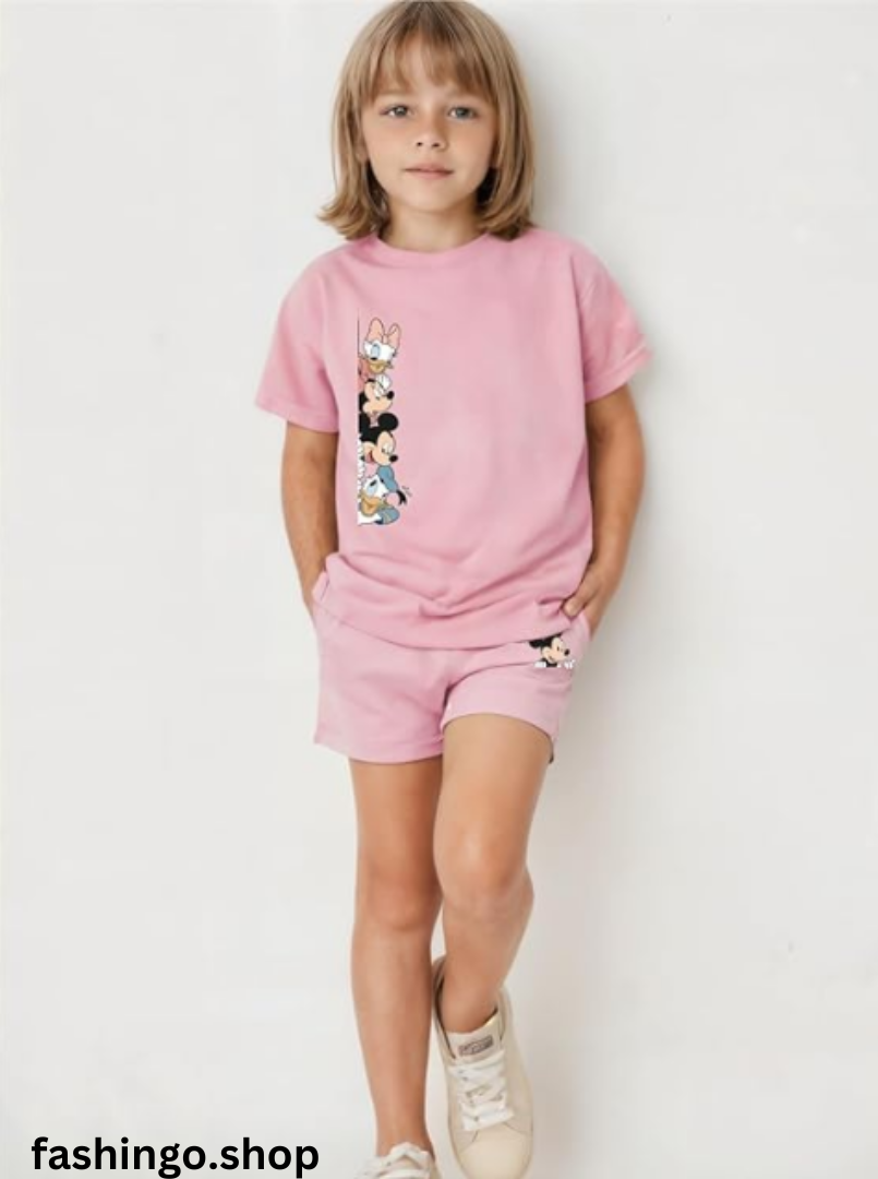 Pink Mickey Kids Summers 2pc.